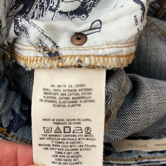 Pilcro Floral-Printed Slim Boyfriend Jeans boho fairy whimsical - Picture 14 of 16